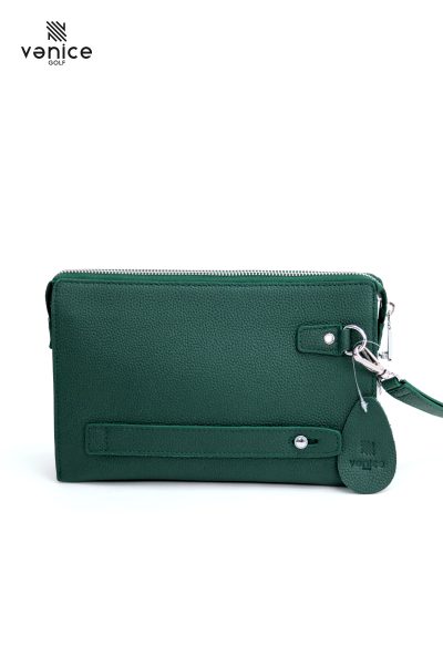 Túi Golf Bóp Cầm Tay Green Mallard Da Bò Ý Có Khóa Số Bảo Mật TVM1118