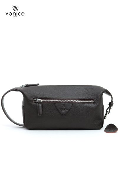 Túi Golf Cầm Tay Cluthbag 2 Ngăn Màu Nâu Da Bò Nhập Khẩu Vanice Golf TDN1718
