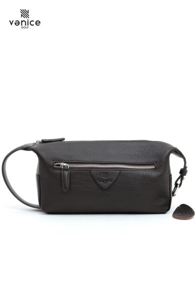 Túi Golf Cầm Tay Cluthbag 2 Ngăn Màu Nâu Da Bò Nhập Khẩu Vanice Golf TDN1718