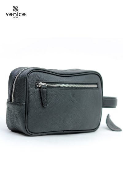 Túi Golf Cầm Tay Cluthbag 3 Ngăn Đen Da Bò Nhập Khẩu Vanice Golf TDN1518
