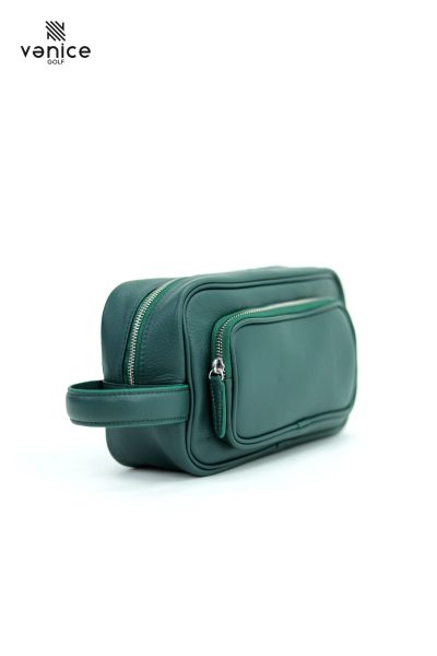 Túi Golf Cầm Tay Cluthbag 3 Ngăn Green Mallard Da Bò Ý Khoá Số Bảo Mật TVM1418