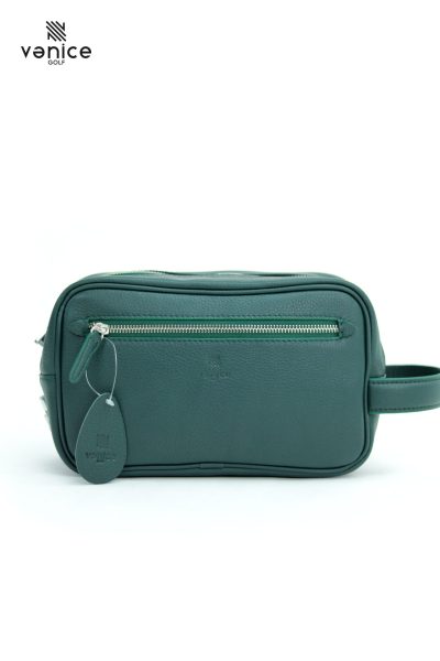 Túi Golf Cầm Tay Cluthbag 3 Ngăn Green Mallard Da Bò Ý Khoá Số Bảo Mật TVM1418
