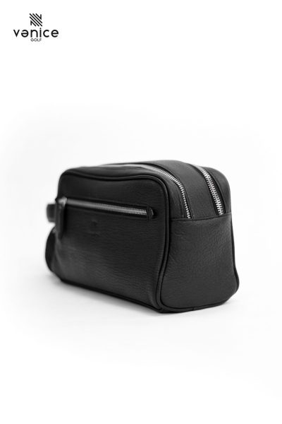 Túi Golf Cầm Tay Cluth Khoá Số Bảo Mật Da Bò Ý Màu Black TVM2118