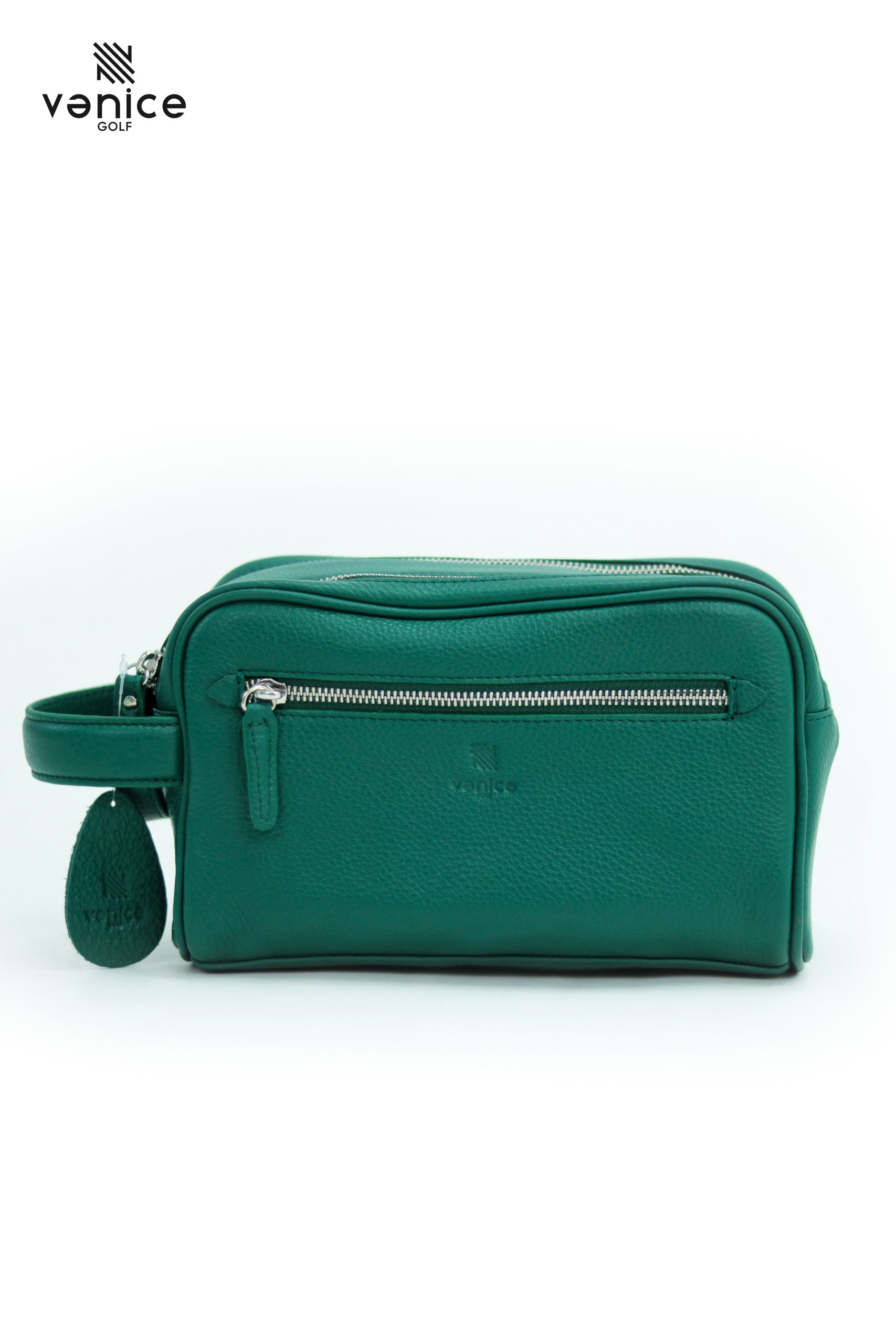 Túi Golf Cầm Tay Cluth Khoá Số Bảo Mật Da Bò Ý Màu Green Mallard TVM2218