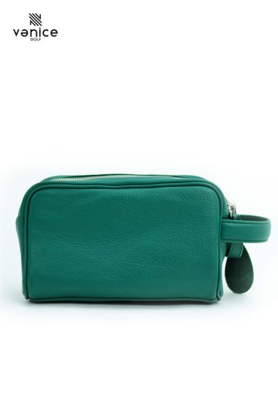Túi Golf Cầm Tay Cluth Khoá Số Bảo Mật Da Bò Ý Màu Green Mallard TVM2218
