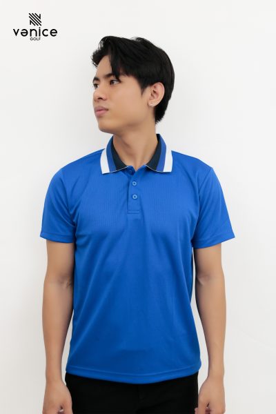 Áo Thun Cổ Bo Phối Blue Polo Shirt Golf G9 AVN2818