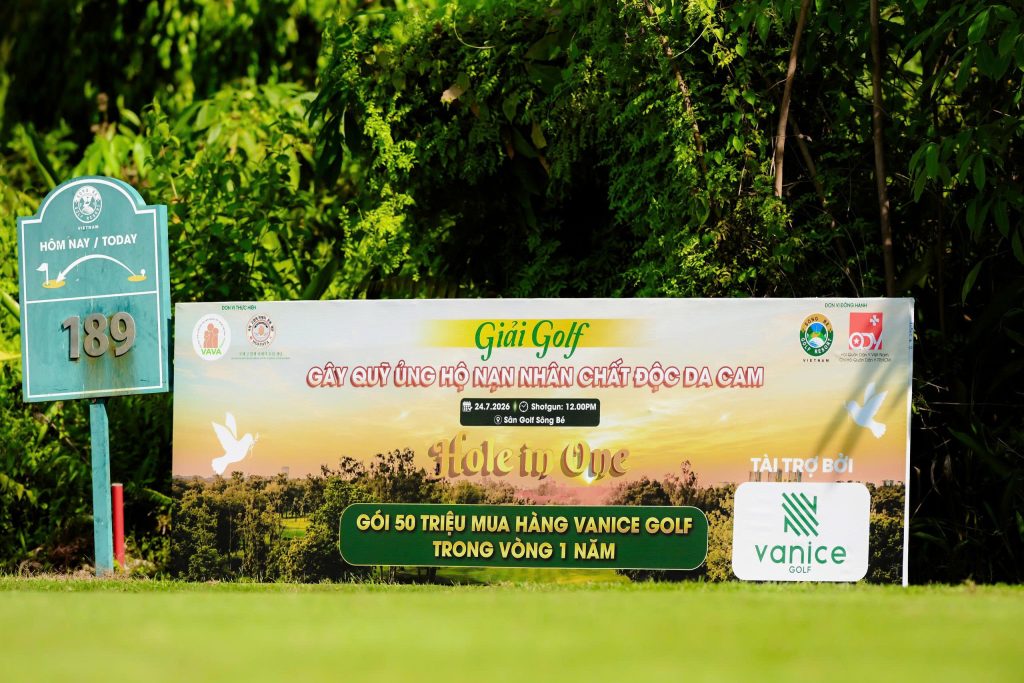 Vanice Golf tài trợ HIO Giải Golf Gây Quỹ Ủng Hộ Nạn Nhân Chất Độc Da Cam 2026