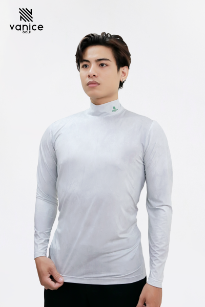 Áo giữ nhiệt golf nam Vanice AVN5818 cổ lọ mặt trước