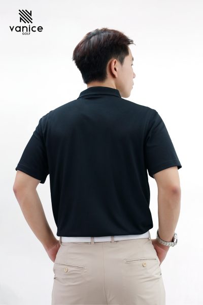 Áo Polo Golf Nam Vanice VAPZPBK260935 mặt sau co giãn 4 chiều